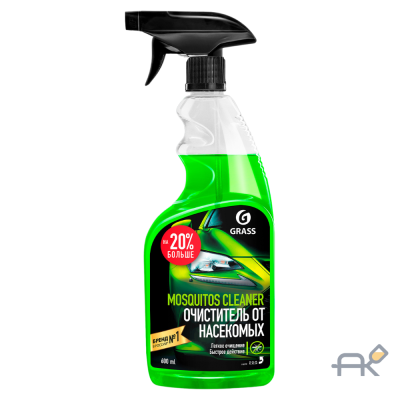 Средство GRASS Mosquitos Cleaner для удаления следов насекомых триггер 600мл (110372)